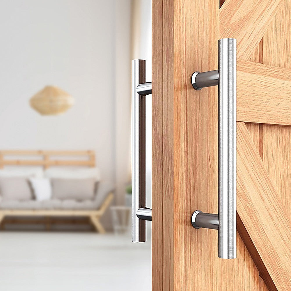 Round 300mm Stainless Steel Push Pull Door Handle for Wood Glass
