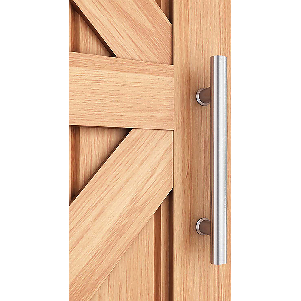 Round 300mm Stainless Steel Push Pull Door Handle for Wood Glass