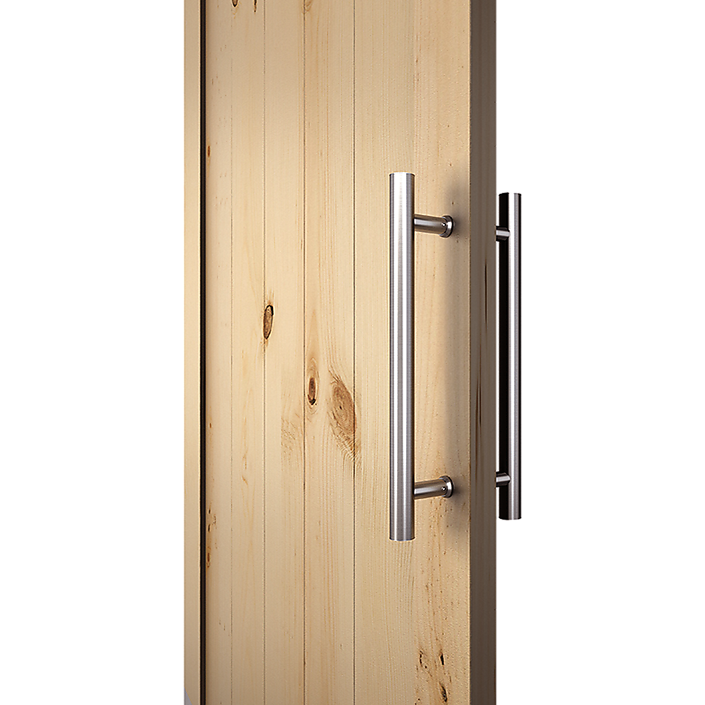 Round 300mm Stainless Steel Push Pull Door Handle for Wood Glass