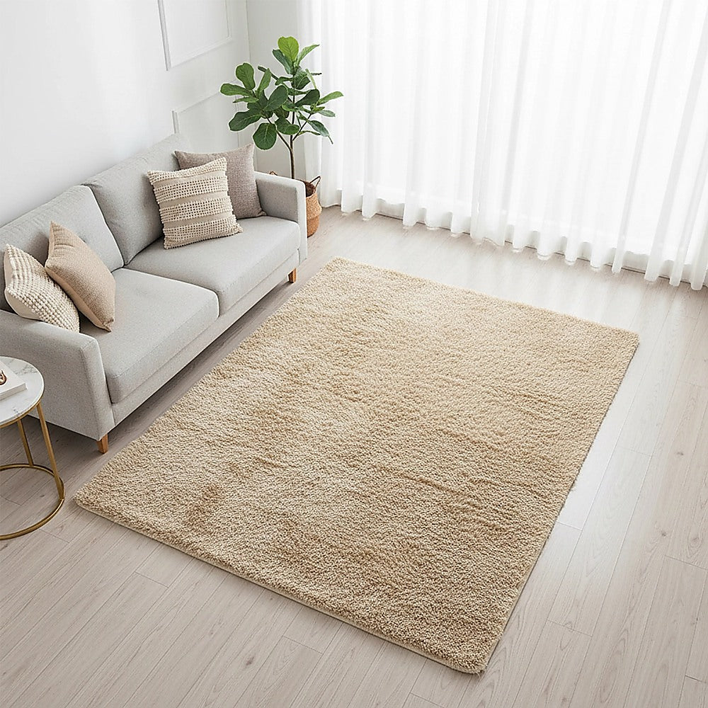 230x160cm Floor Rugs Large Shaggy Rug Area Carpet Bedroom Living - V63-832151