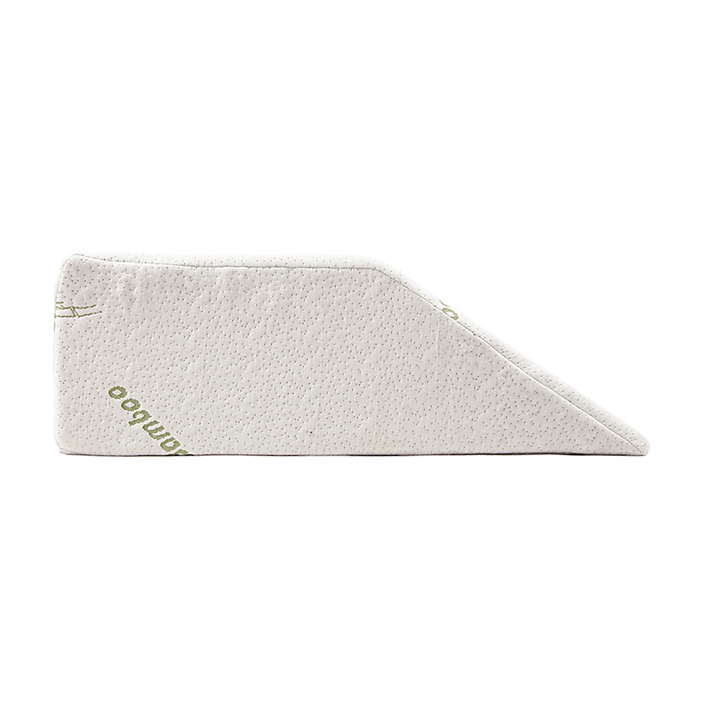 Cool Gel Memory Foam Wedge Pillow with Bamboo Cover for Bed & Lounge Comfort
