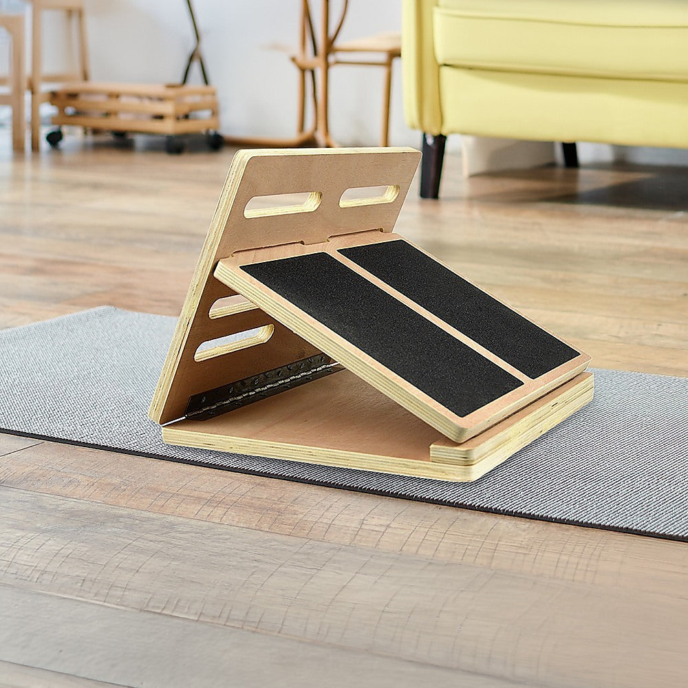 Slant Board Calf Stretcher Incline Stretch as Used in Egoscue Method