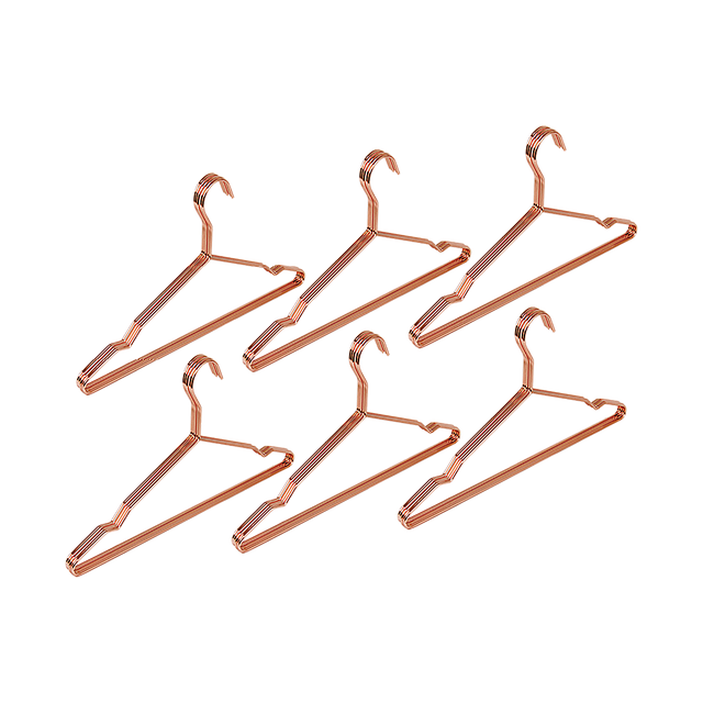 Adult 16.5" Rose Gold Shiny Metal Wire Coat Suit Top Clothes