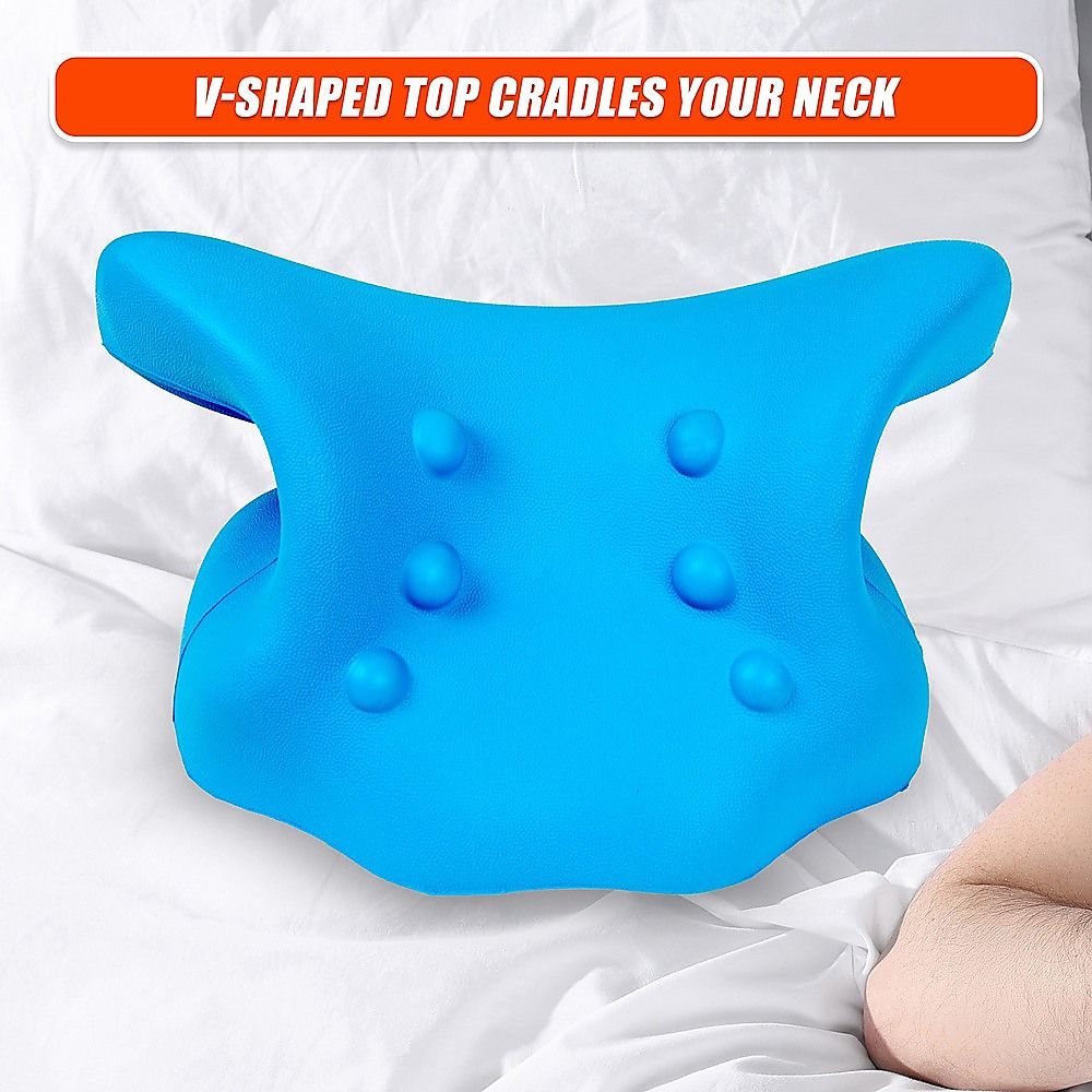 Cloud Plush Neck Pillow for Relaxing Neck and Shoulder Support