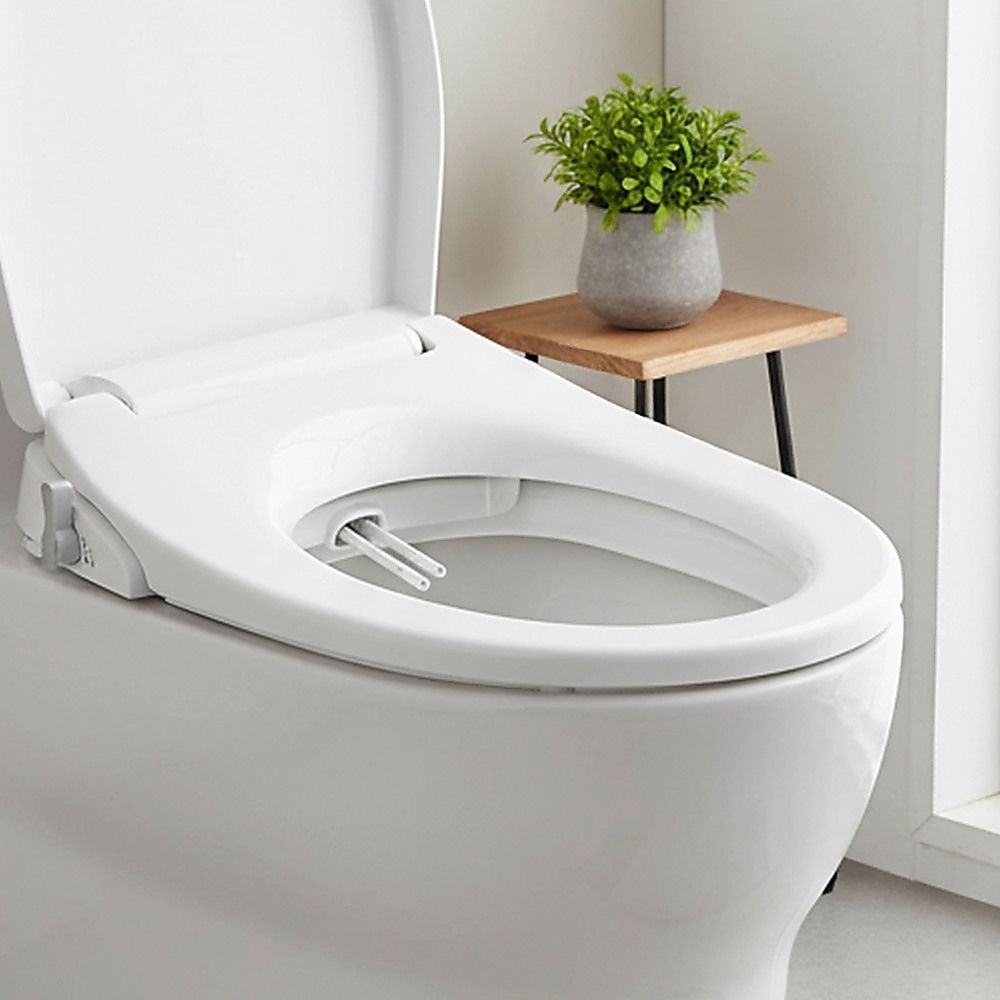 Non Electric Bidet Toilet Seat W/ Cover Bathroom Spray Water Wash - V63-836441