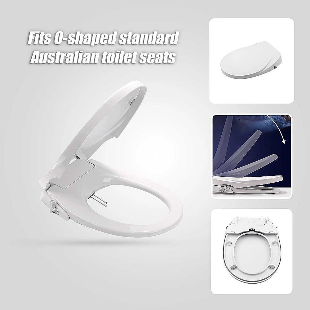 Non Electric Bidet Toilet Seat W/ Cover Bathroom Spray Water Wash - V63-836441
