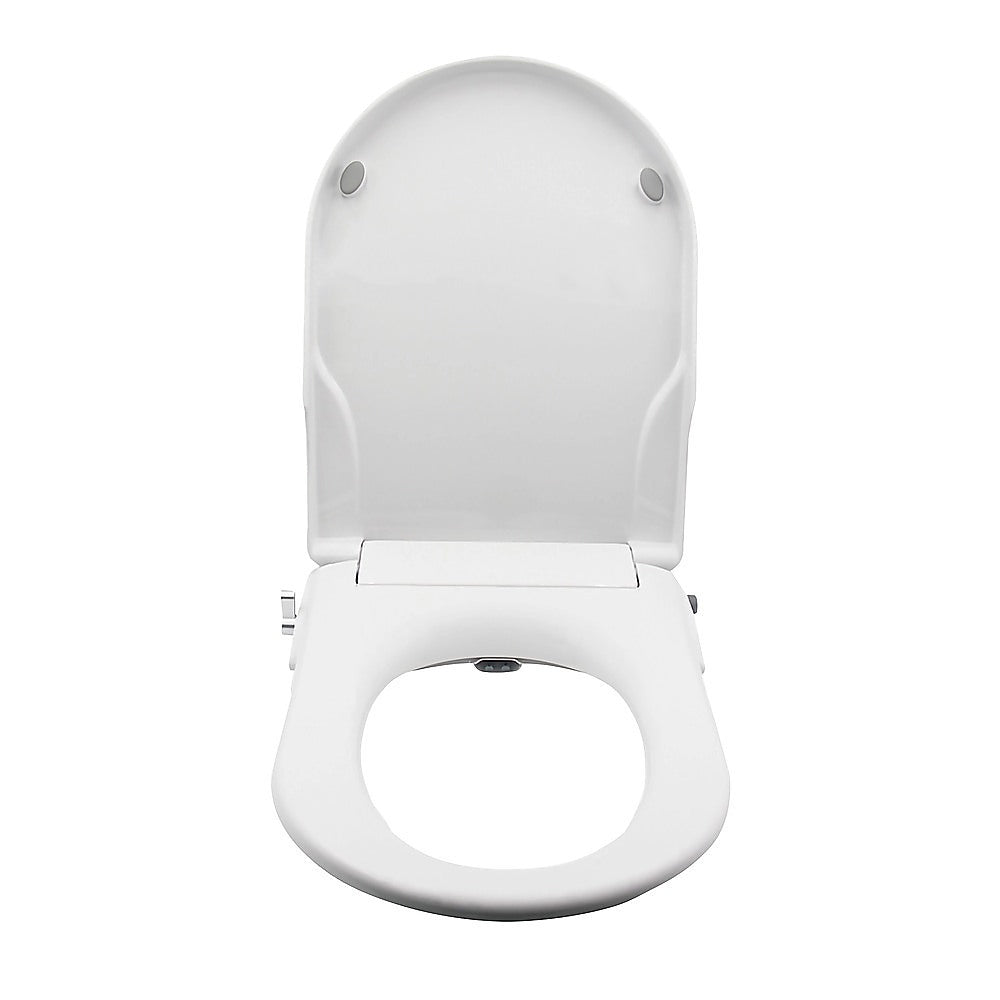 Non Electric Bidet Toilet Seat W/ Cover Bathroom Spray Water Wash - V63-836451