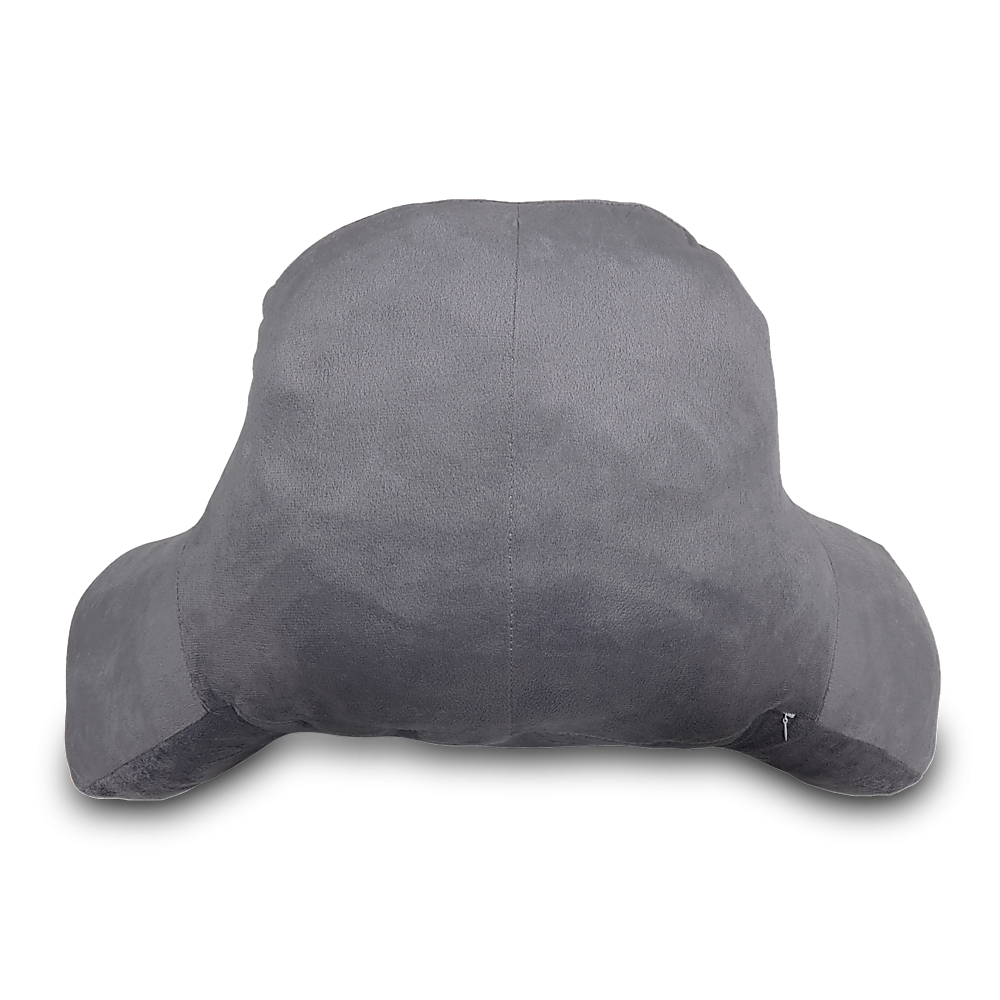 52cm Reading Pillow Back Rest with Arm Support Cushion – Dark Grey