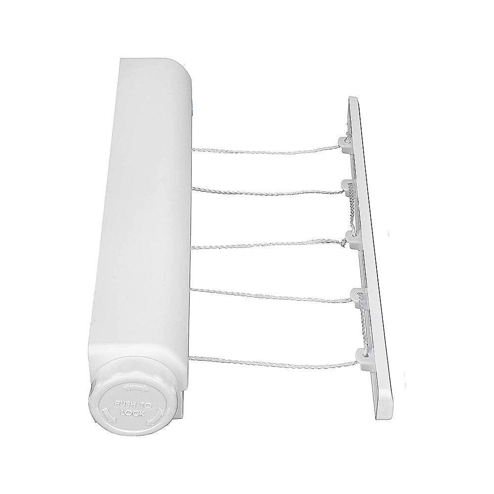 Retracting Clothesline 5 Line 18m Hanging Clothes Space Hanger