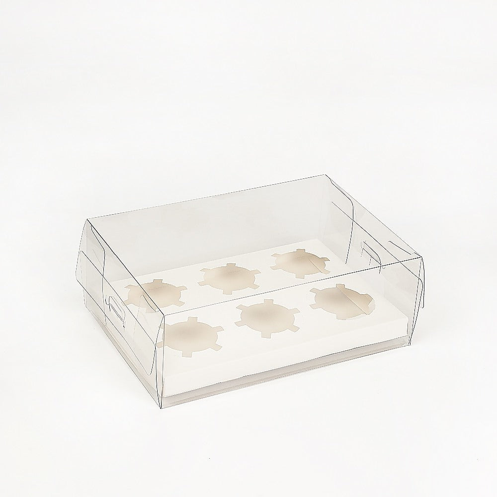 10Pcs Clear Dessert Boxes Cupcake Packaging – Transparent Bakery Cake Gift Boxes