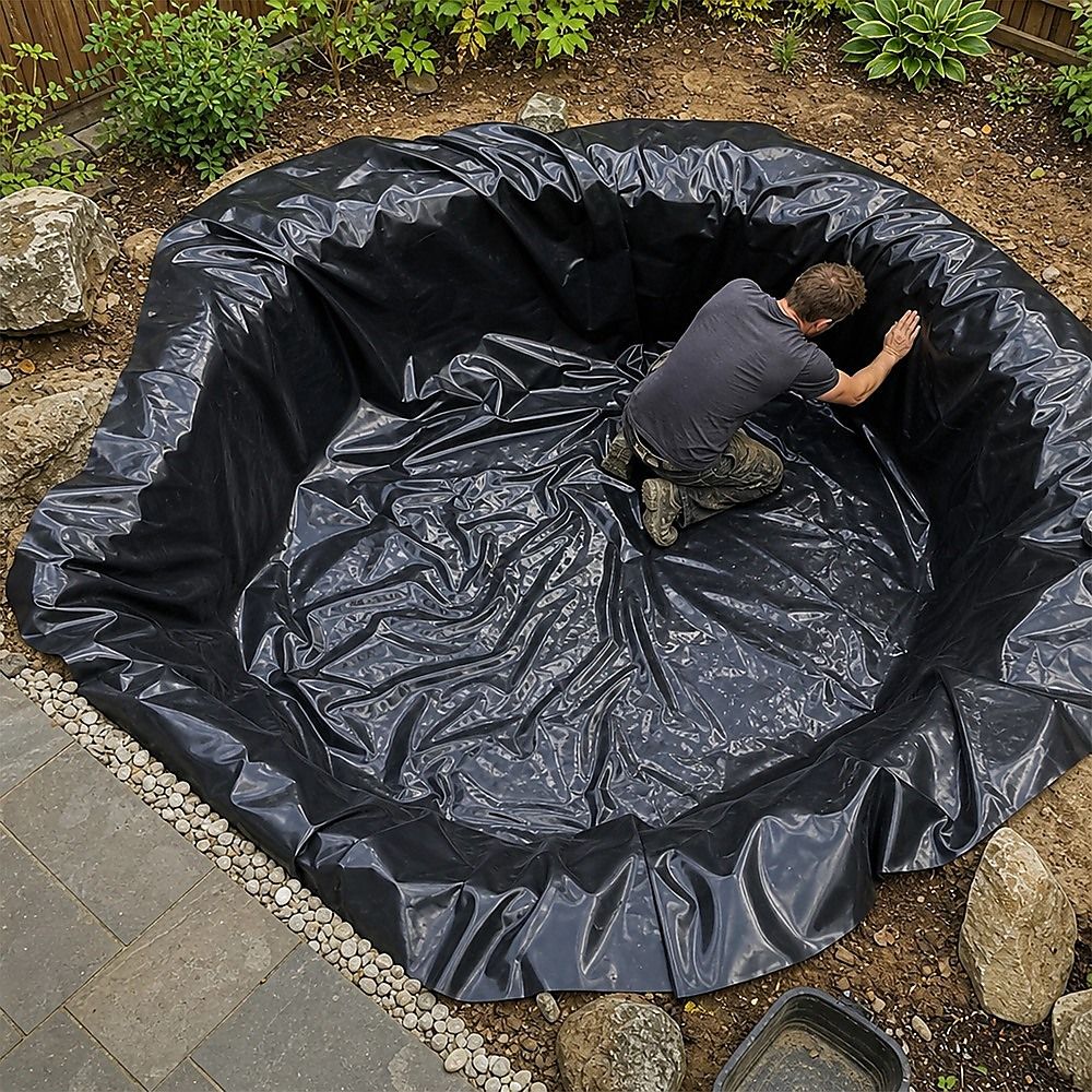 Fish Pond Liner 3 x 4.6m x 0.5mm Garden Pool Membrane Reinforced