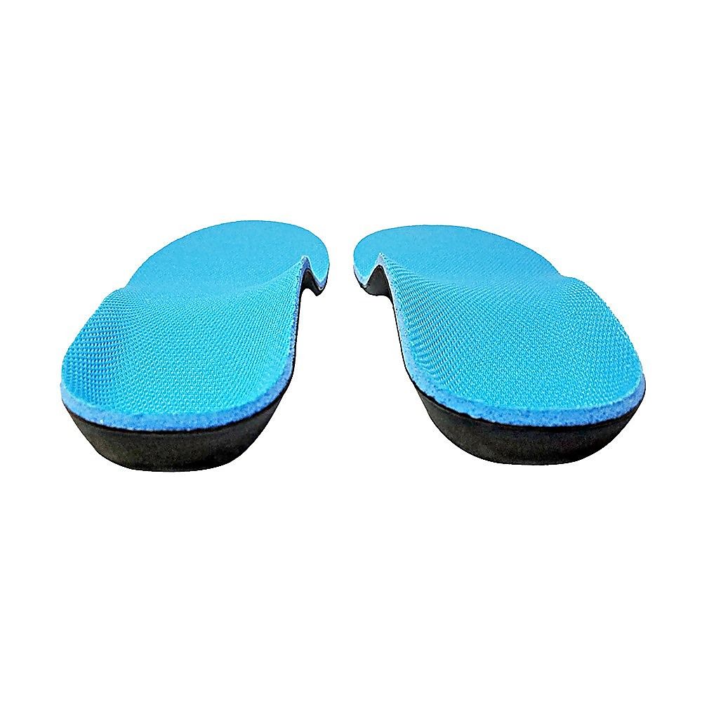 Flat Foot Support Insoles For Men Women Blue Full Length Medium Density Arch Support