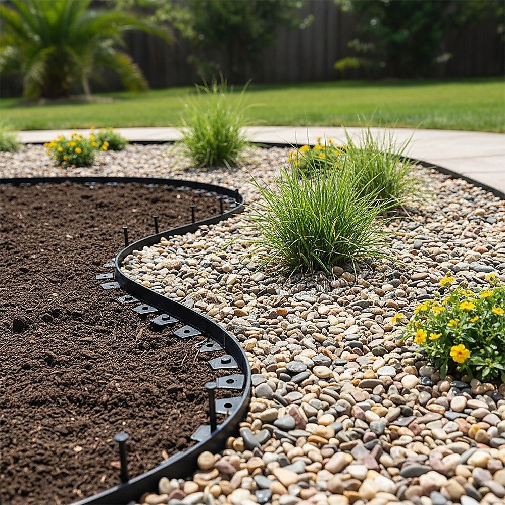 Landscape No Dig Lawn Garden Edging Kit 10m Flexible Durable Border Paver