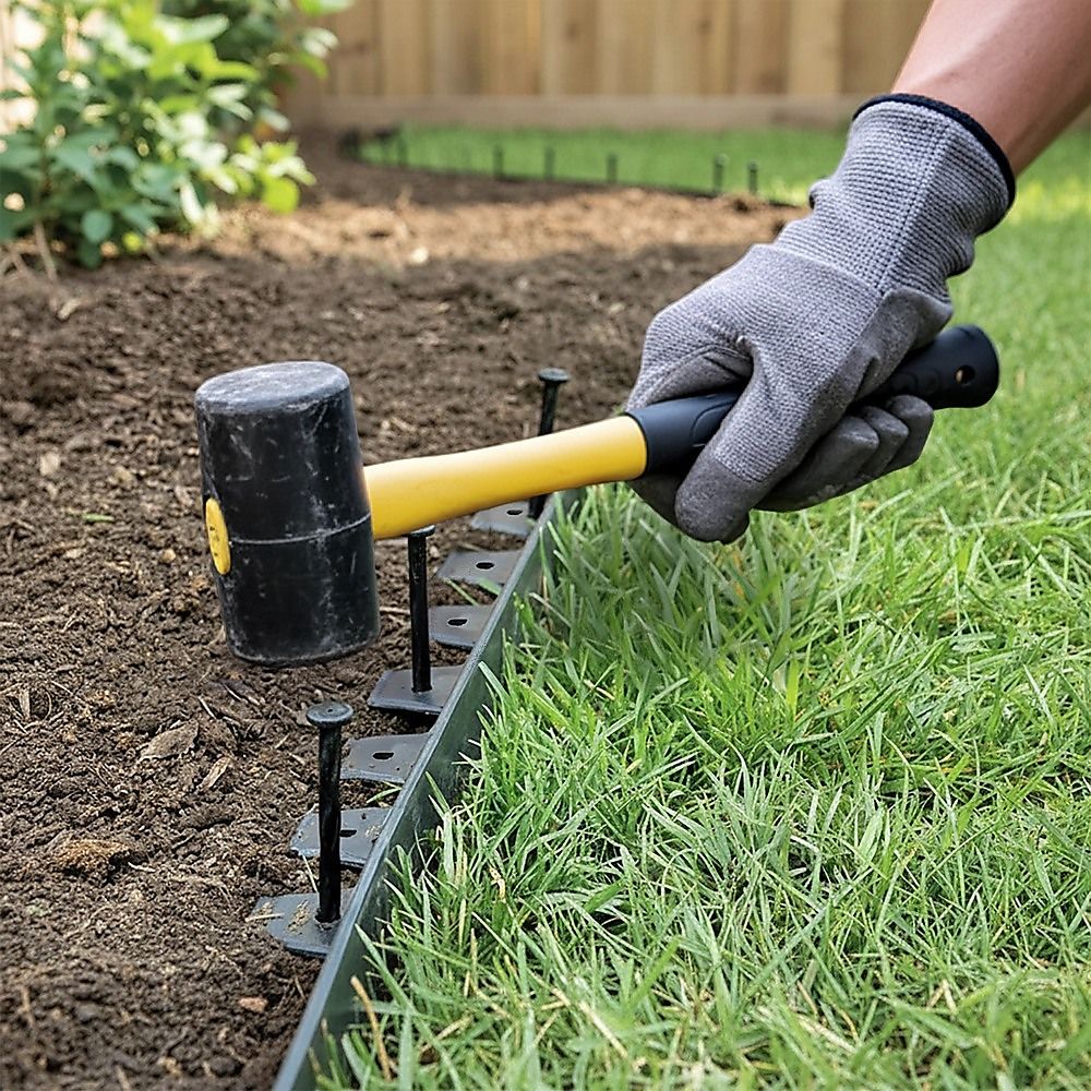 Landscape No Dig Lawn Garden Edging Kit 10m Flexible Durable Border Paver