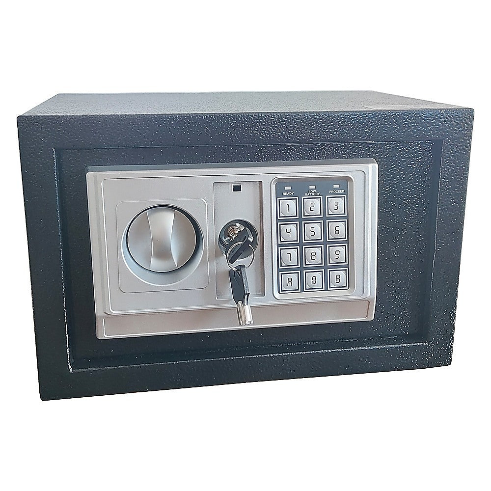 Electronic Digital Safe Security Box with Key Override Home - V63-840961