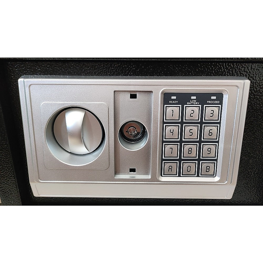 Electronic Digital Safe Security Box with Key Override Home - V63-840961