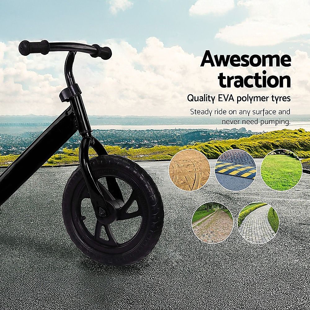Kids Ride On Push Bike Balance Bicycle with Training Wheels for Toddlers