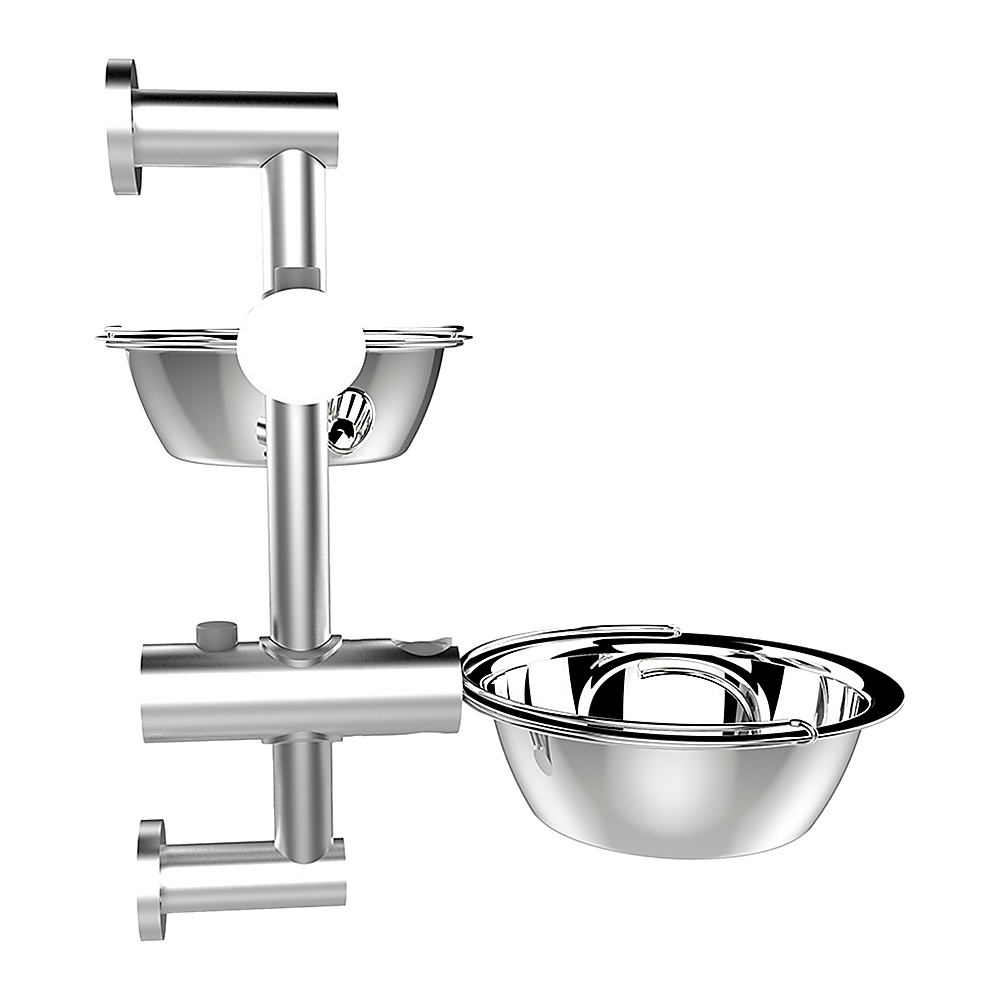 Wall Mounted Dog Bowl Adjustable Height Pet Feeder For Easy Feeding