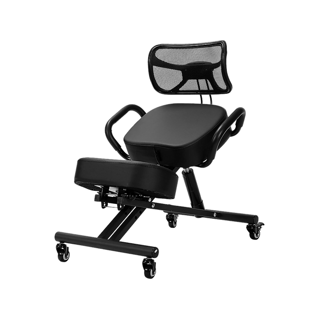 Ergonomic Kneeling Posture Chair with Backrest Adjustable Height and Casters