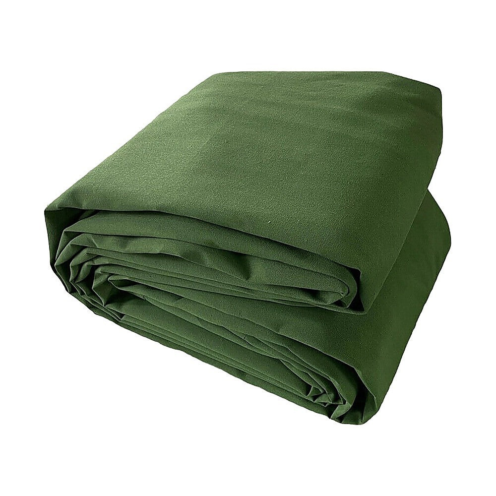 3x4M Army Heavy Duty Waterproof Canvas Tarp Tarpaulin Sun Blocked Dustproof