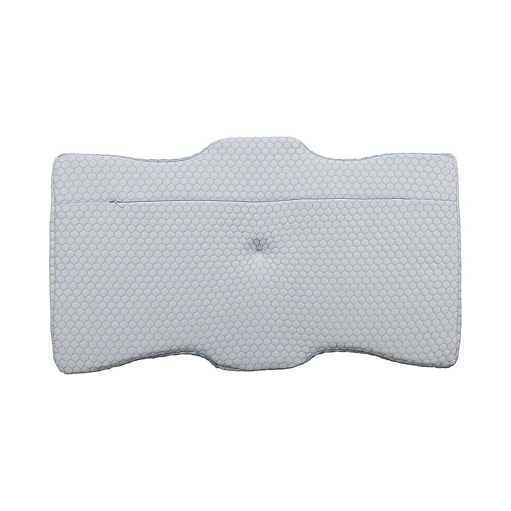 Memory Foam Contour Pillow with Dual Height Design & Washable Cover