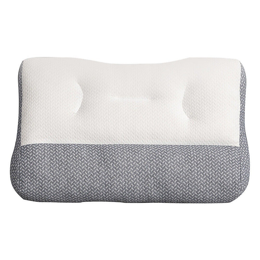 Ergonomic Contour Bed Pillow with Soybean Fibre Fill & Washable Cover