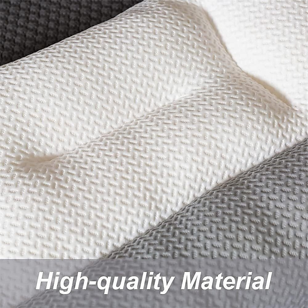 Ergonomic Contour Bed Pillow with Soybean Fibre Fill & Washable Cover