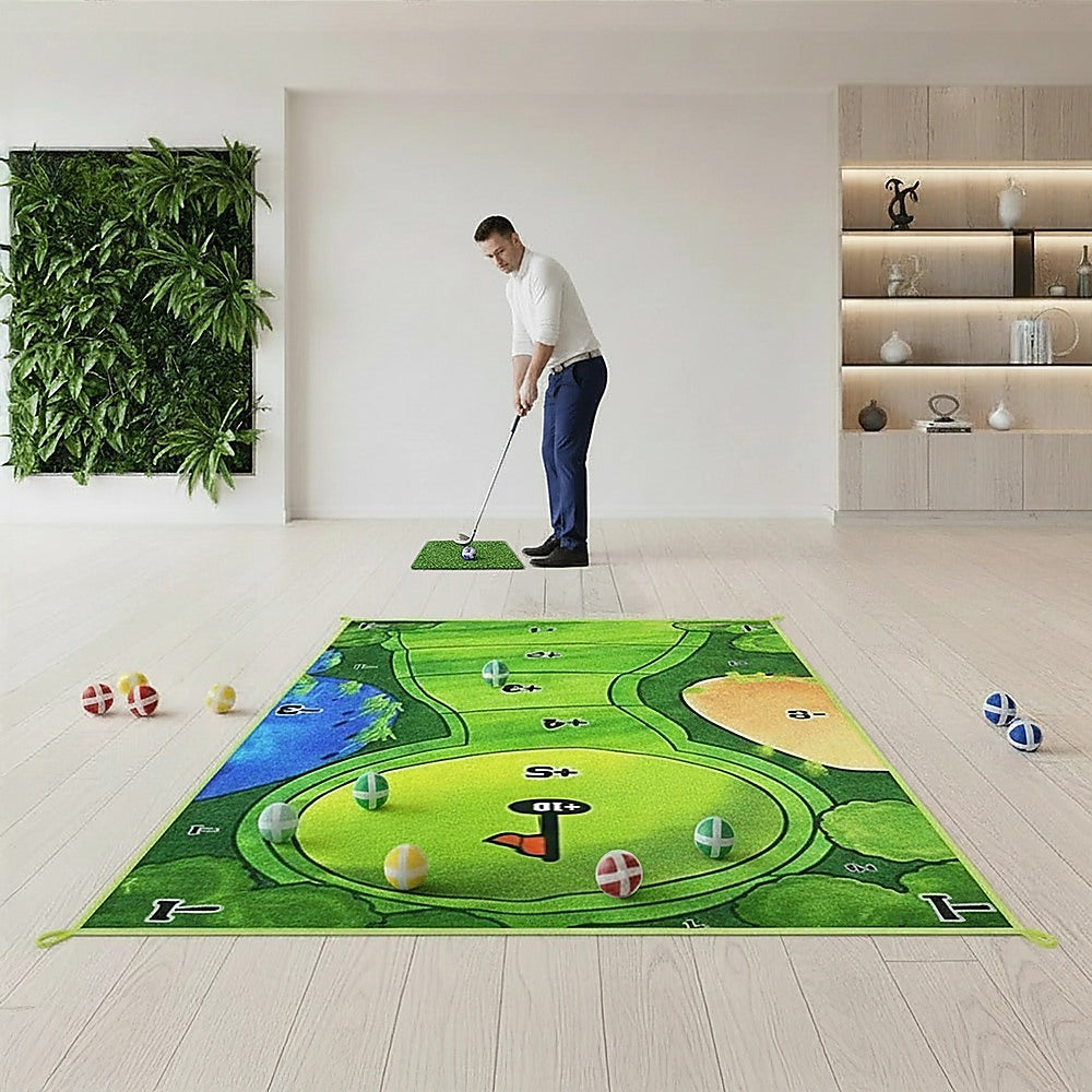 Casual Indoor Golf Putting Practice Set Golf Party Game Mats