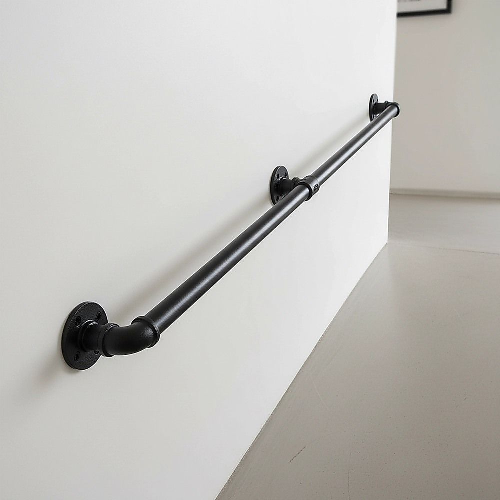 2m Handrail Stair Rail Grab Balustrade Staircase Banister + Installation Kit