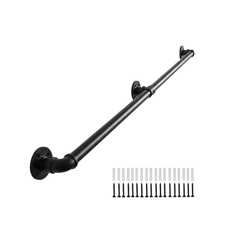 2m Handrail Stair Rail Grab Balustrade Staircase Banister + Installation Kit