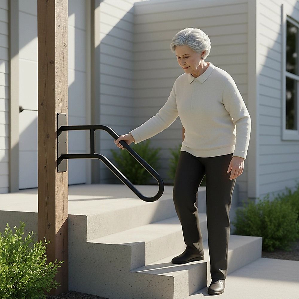 Metal Handrail For Outdoor Indoor Steps Stair Railing Safety Support Rail
