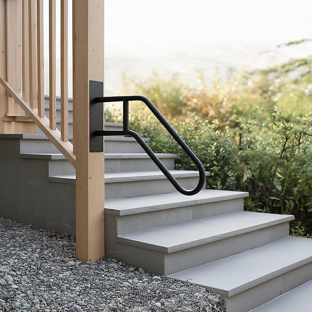 Metal Handrail For Outdoor Indoor Steps Stair Railing Safety Support Rail