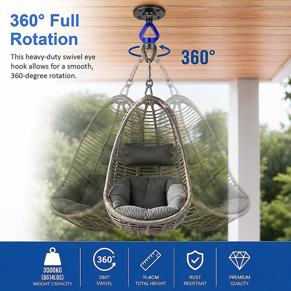 360 Rotating Swing Swivel Hardware Hammock Hanger