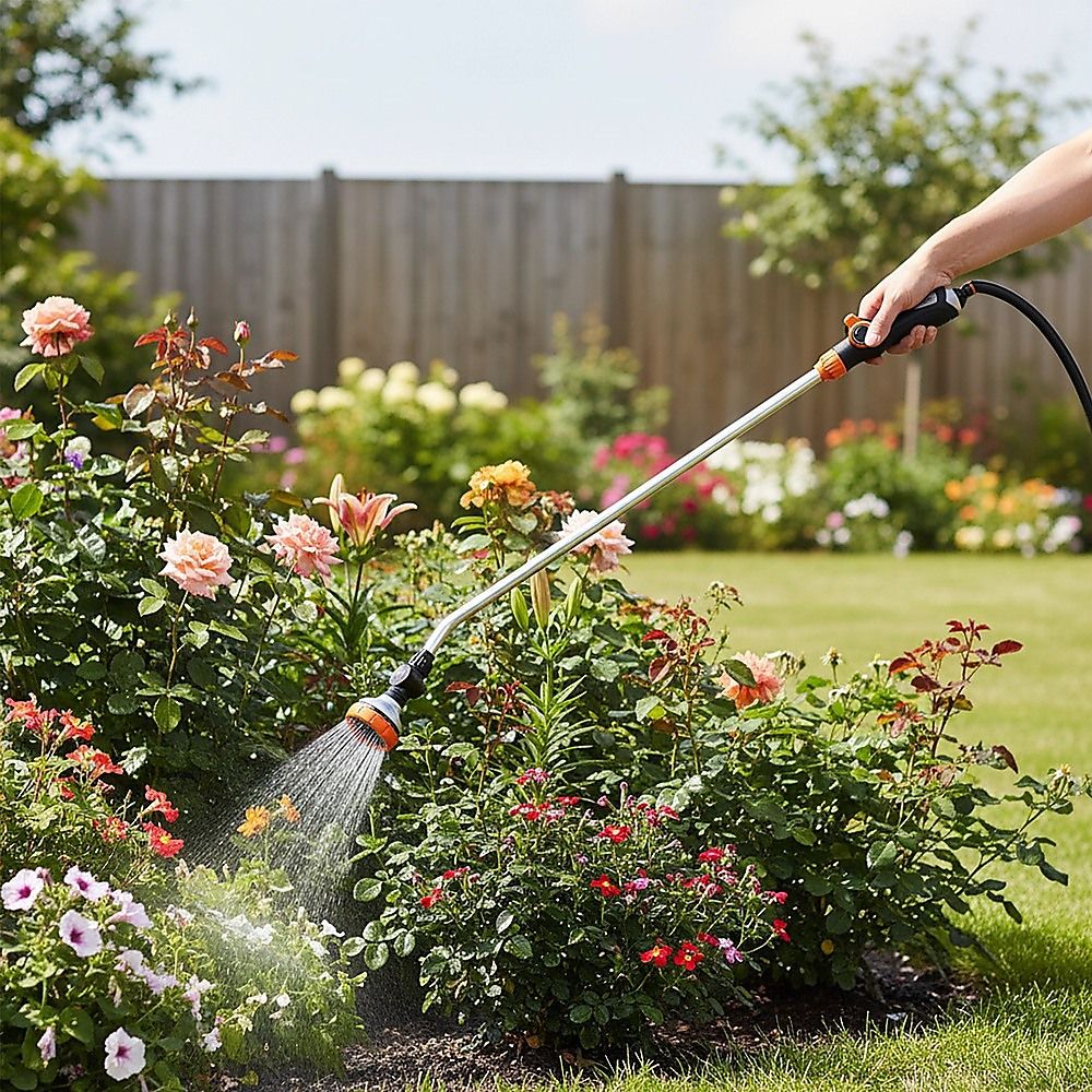 Garden Hose Lance Spray Long Reach 90cm Multi-Gun Hanging