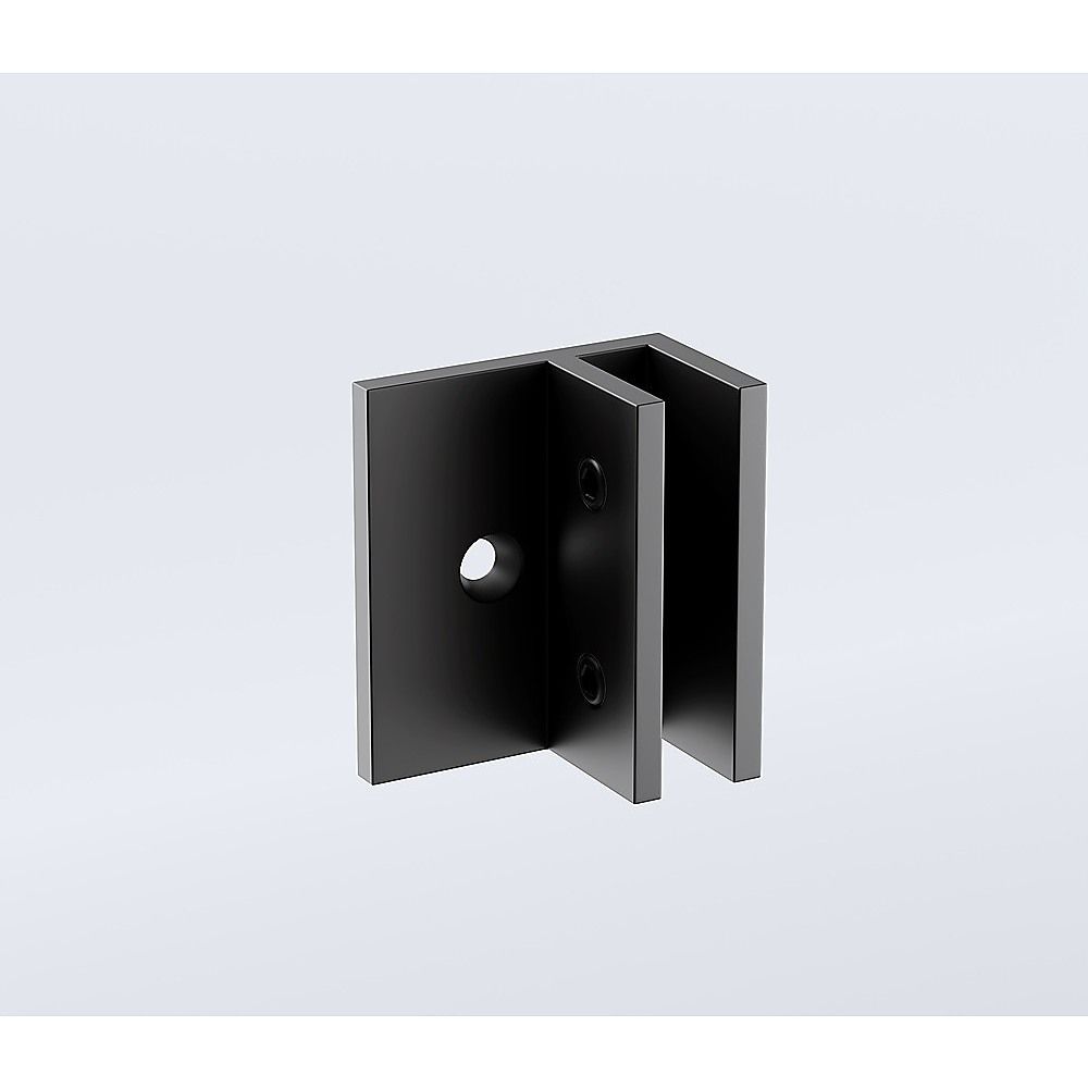 Glass-to-wall/floor Shower Screen F-Brackets in Black