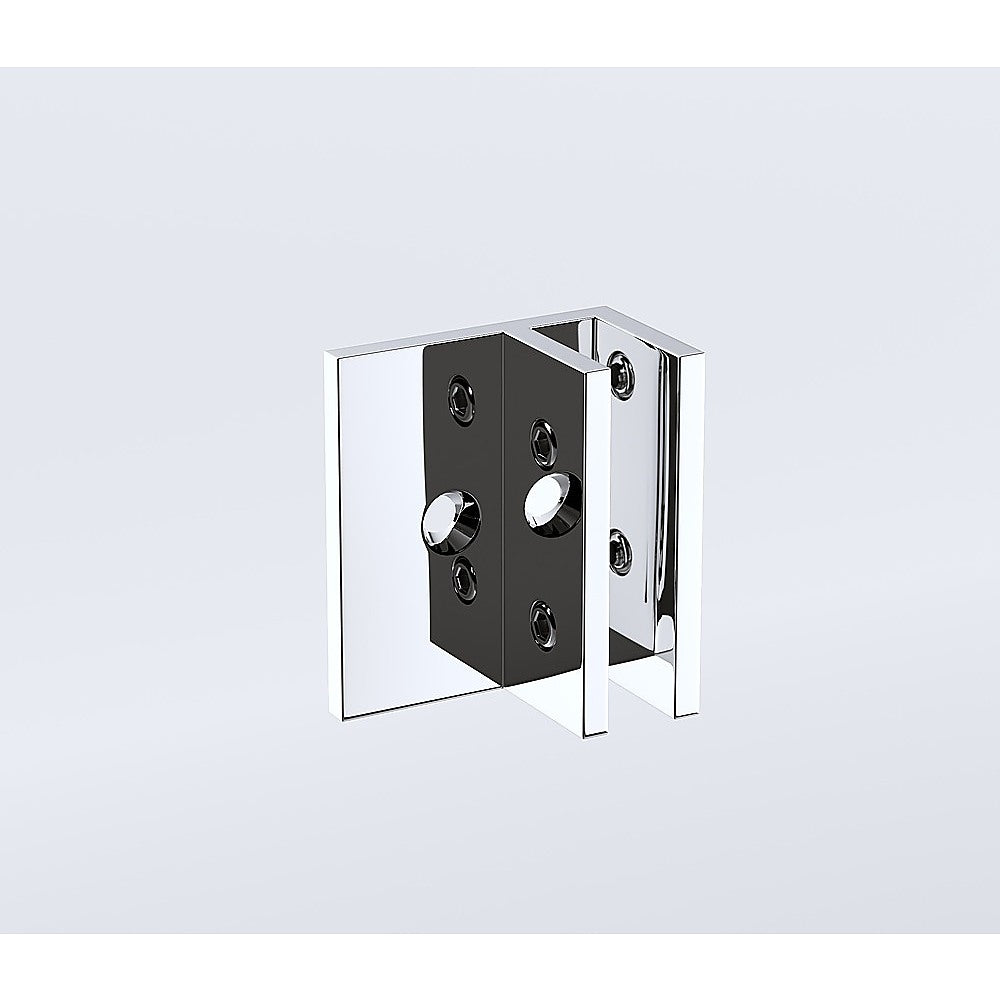 Glass-to-wall/floor Shower Screen F-Brackets in Chrome