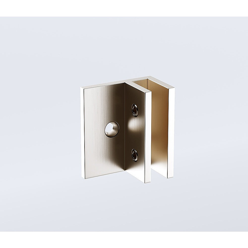 Glass-to-wall/floor Shower Screen F-Brackets in Nickel