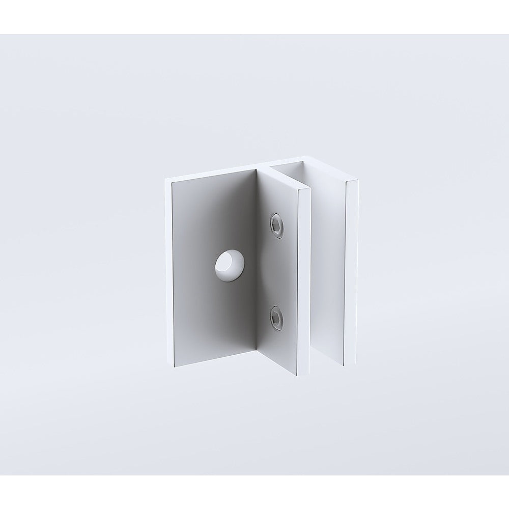 Glass-to-wall/floor Shower Screen F-Brackets in White