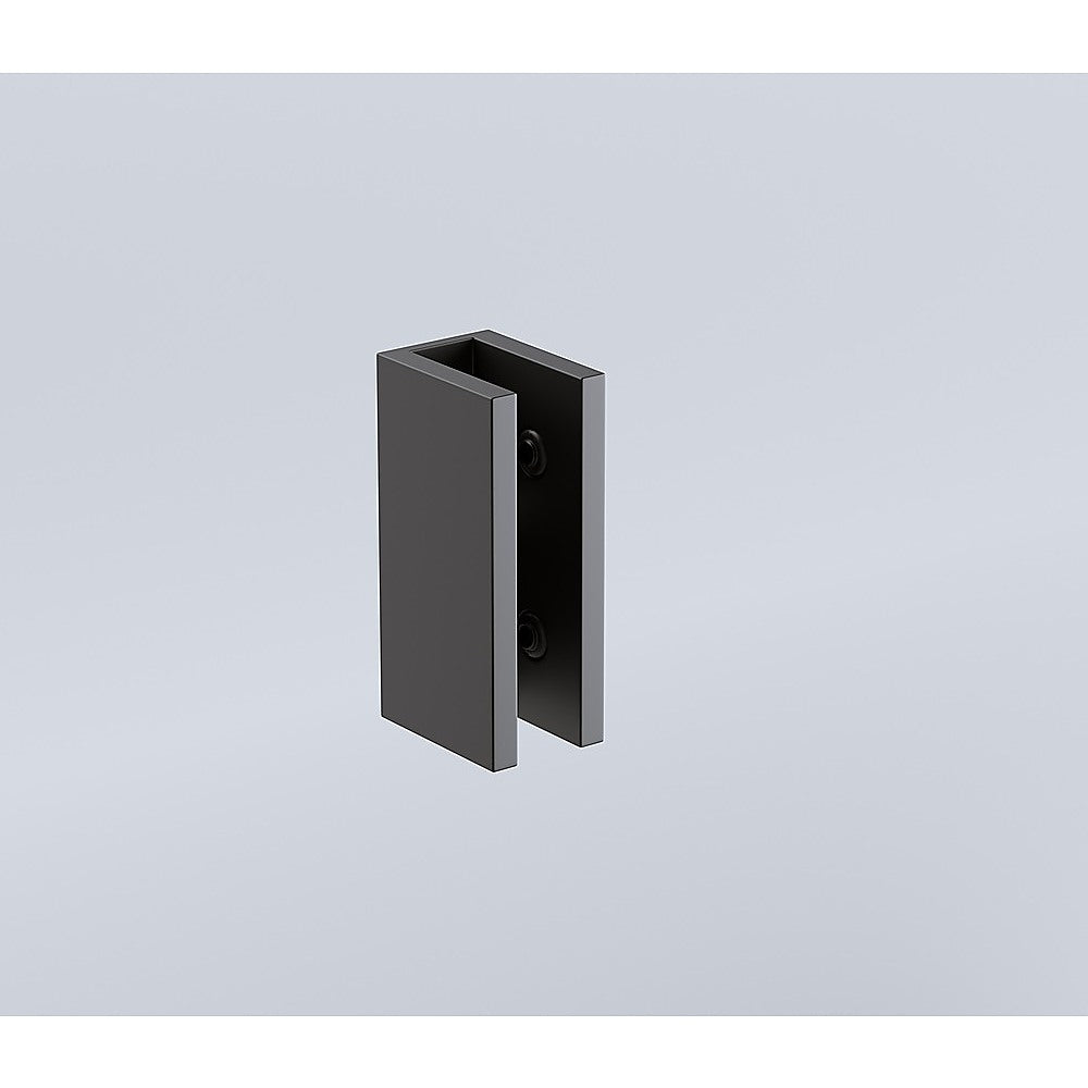 Glass-to-wall/floor Shower Screen U-Brackets in Black