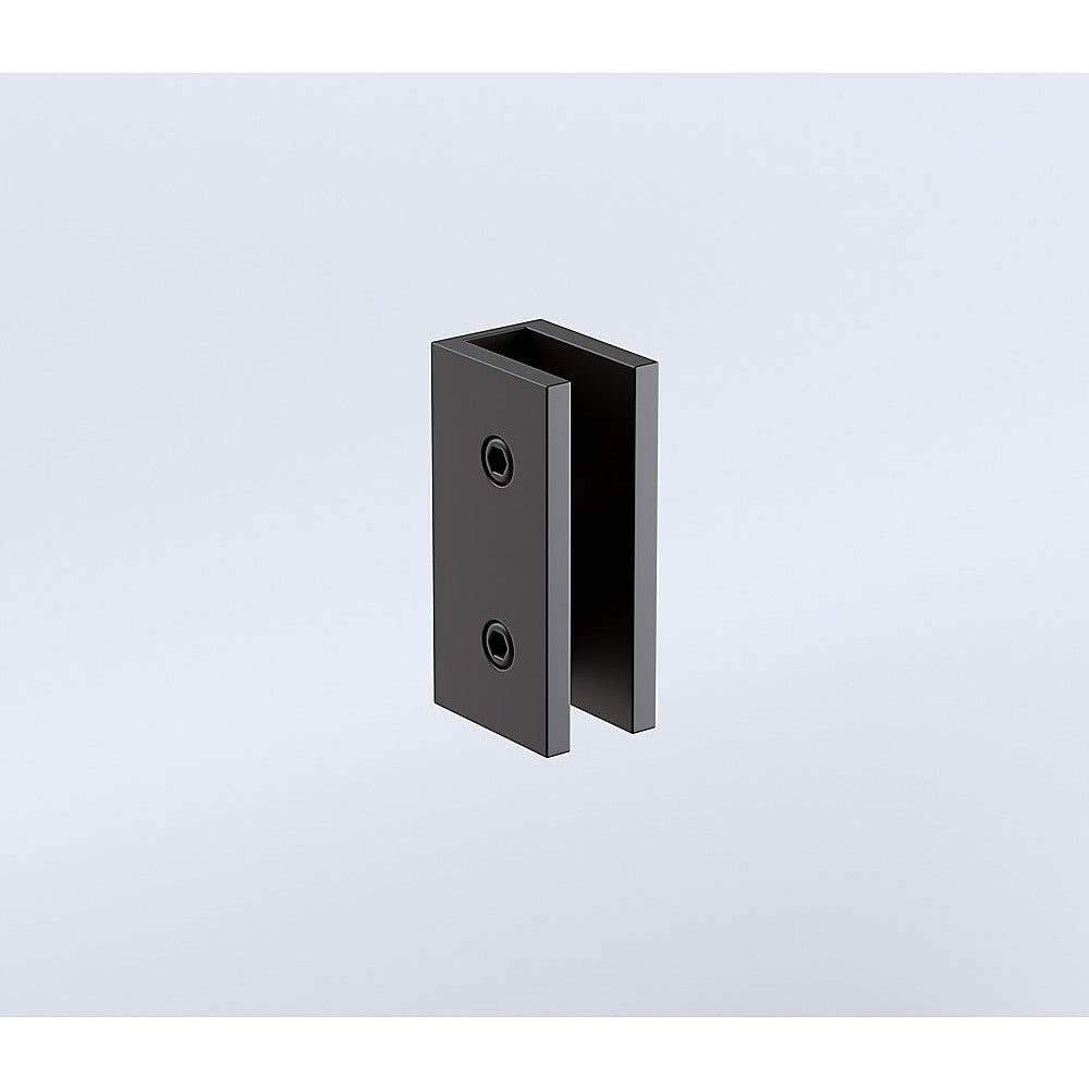 Glass-to-wall/floor Shower Screen U-Brackets in Black