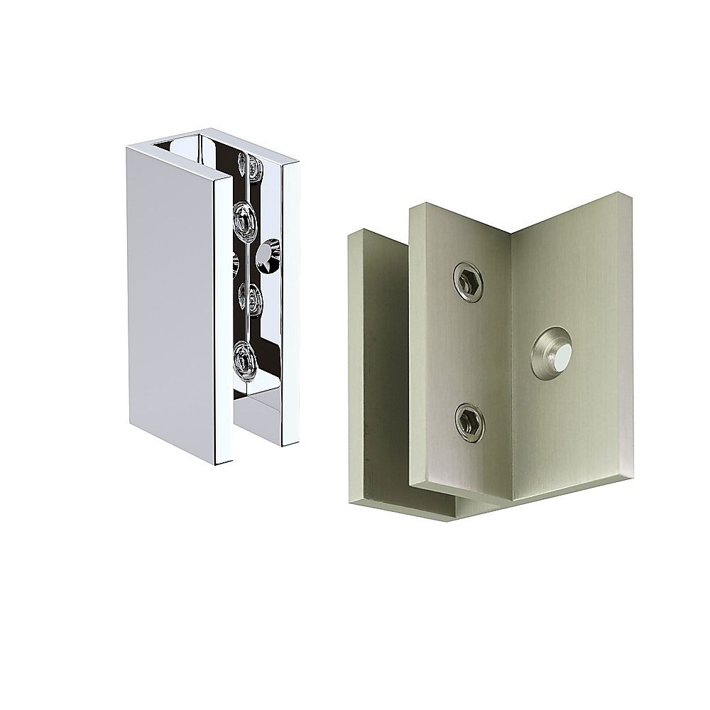 Glass-to-wall/floor Shower Screen U-Brackets in Chrome