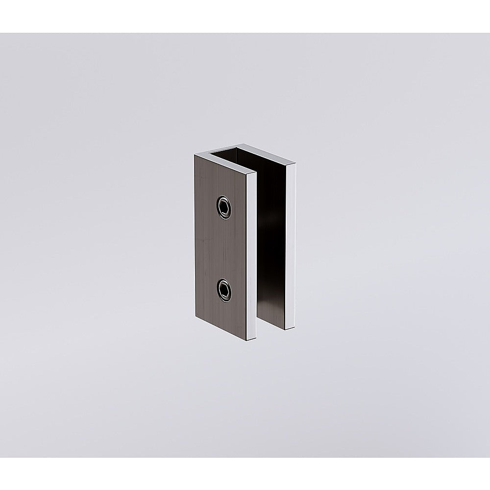 Glass-to-wall/floor Shower Screen U-Brackets in Gunmetal