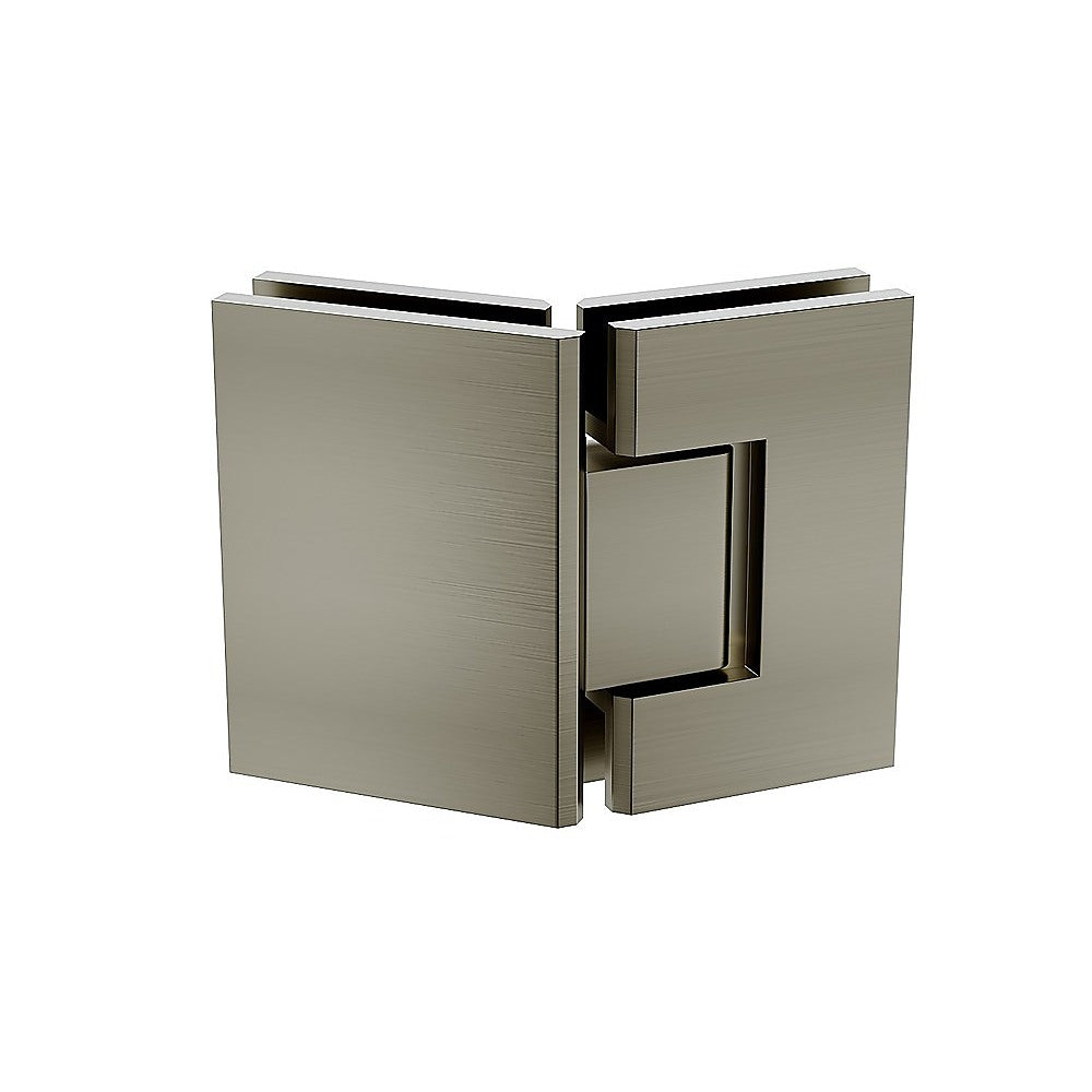 135 Degree Glass to Glass Stainless steel Square Shower Hinge in Gunmetal