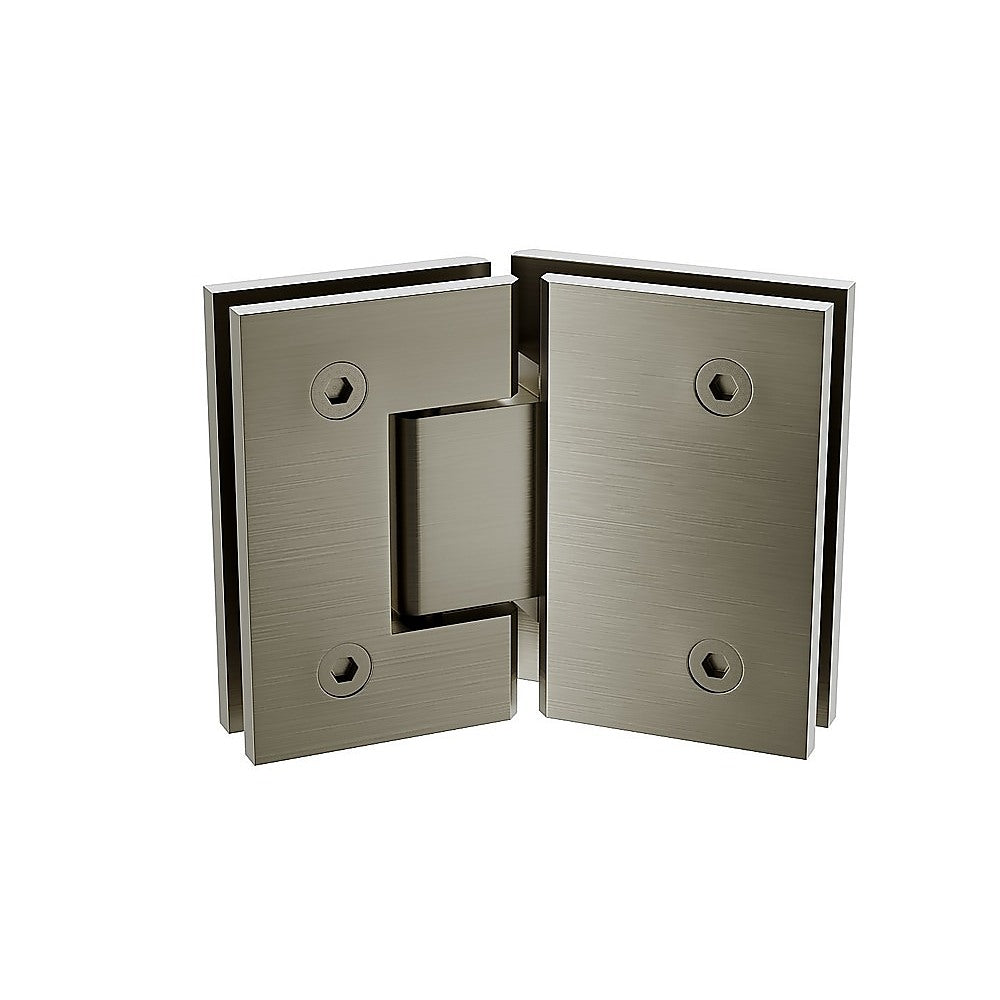 135 Degree Glass to Glass Stainless steel Square Shower Hinge in Gunmetal