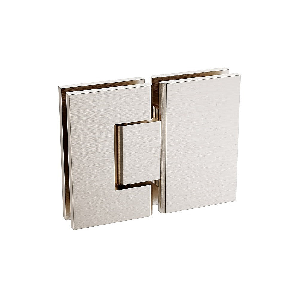 180 Degree Stainless steel Glass to Glass Shower Door Hinge in Nickel