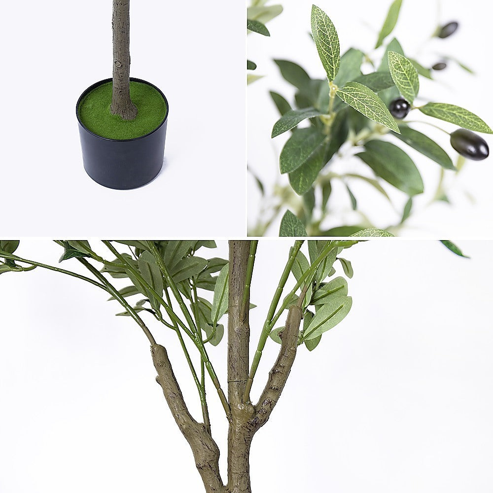 150cm Artificial Olive Tree – Tall Realistic Faux Green Indoor - V63-931361