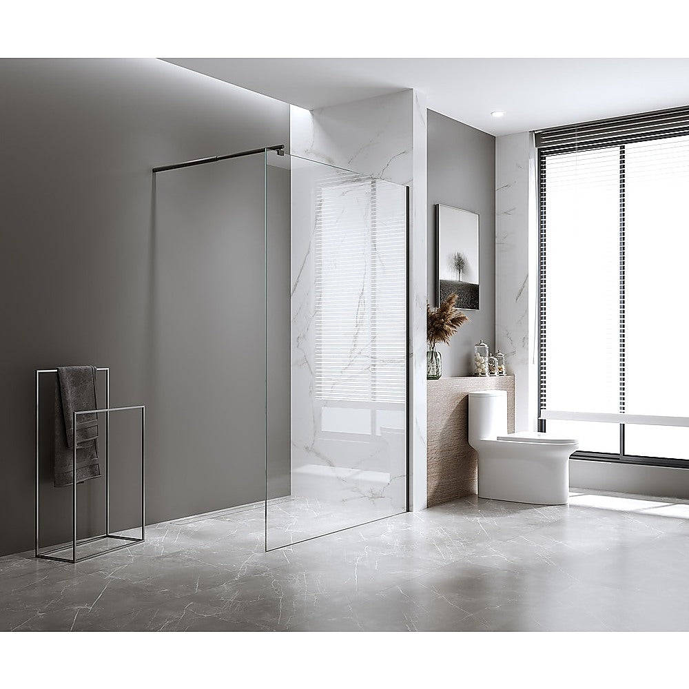 Glass Shower Screen Round Stabilising Pole in Gold