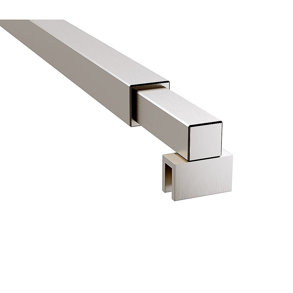 Glass Shower Screen Square Stabilising Pole in Nickel