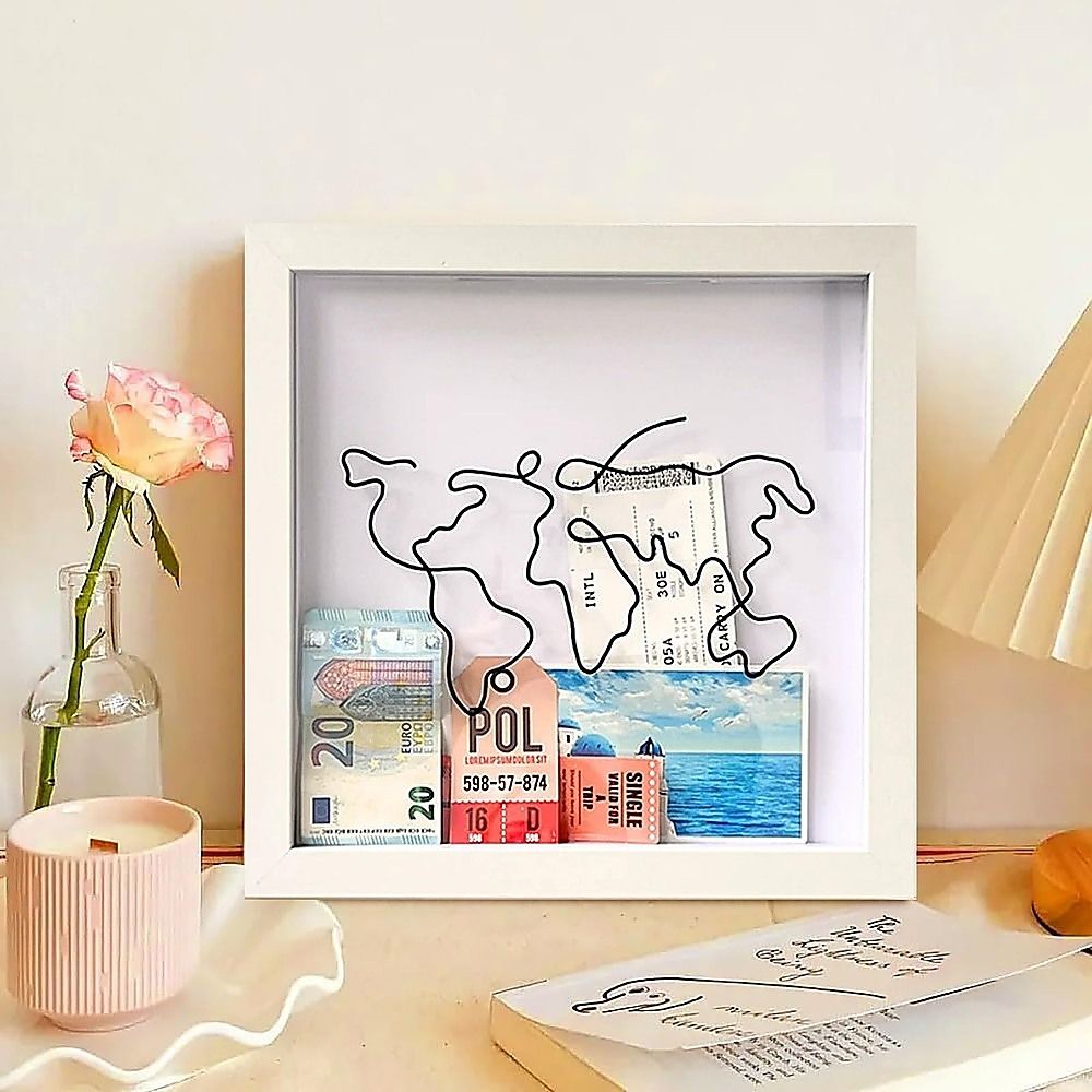 Explorer Memory Box Keepsake Picture Frame Wall Table