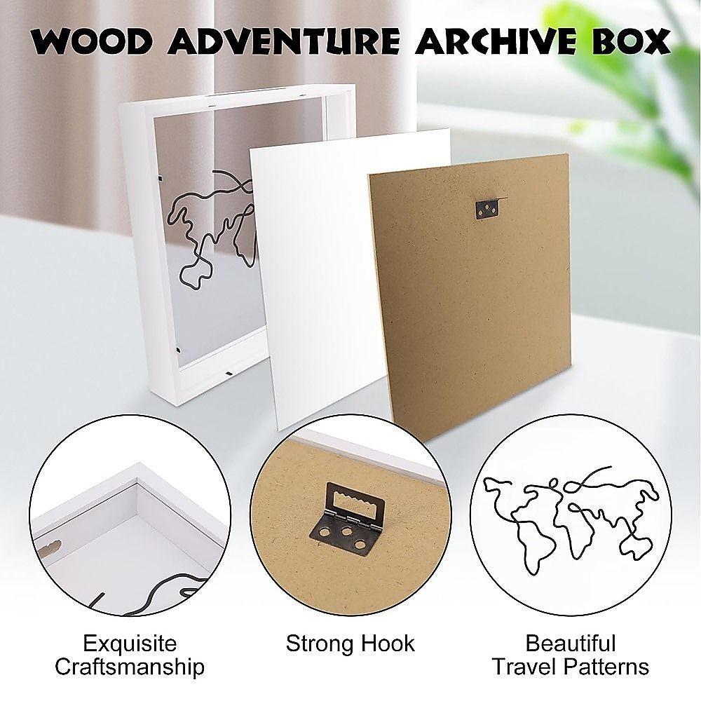 Explorer Memory Box Keepsake Picture Frame Wall Table